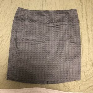 Lane Bryant Grey Stretch Waist Pencil Skirt
